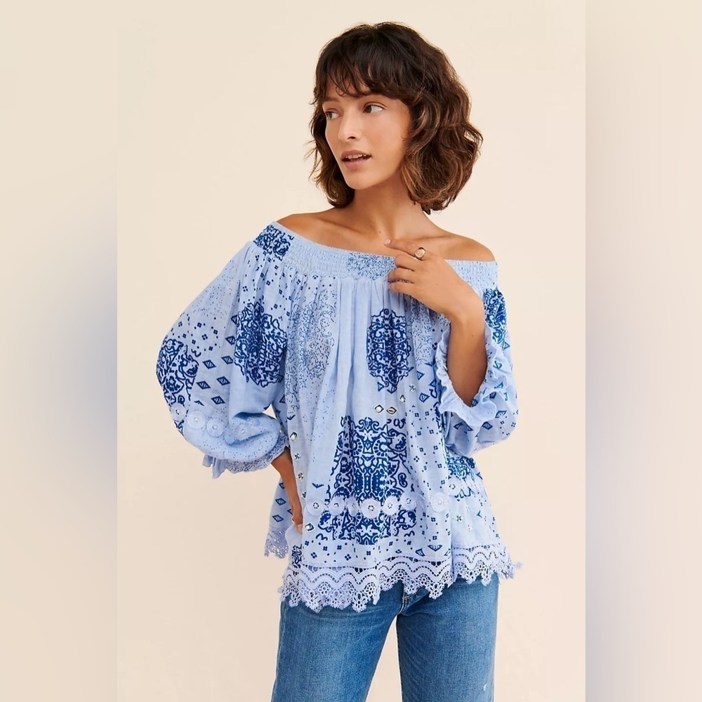Anthropologie Raga Makana Off the Shoulder Tunic, Size L